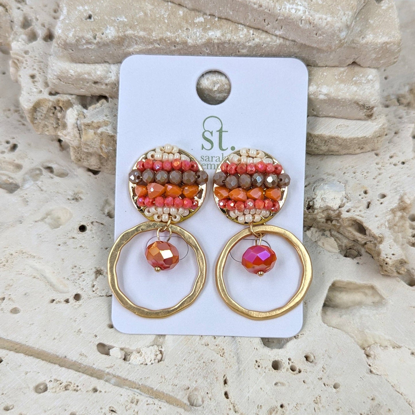 Lena Luxury beaded earrings