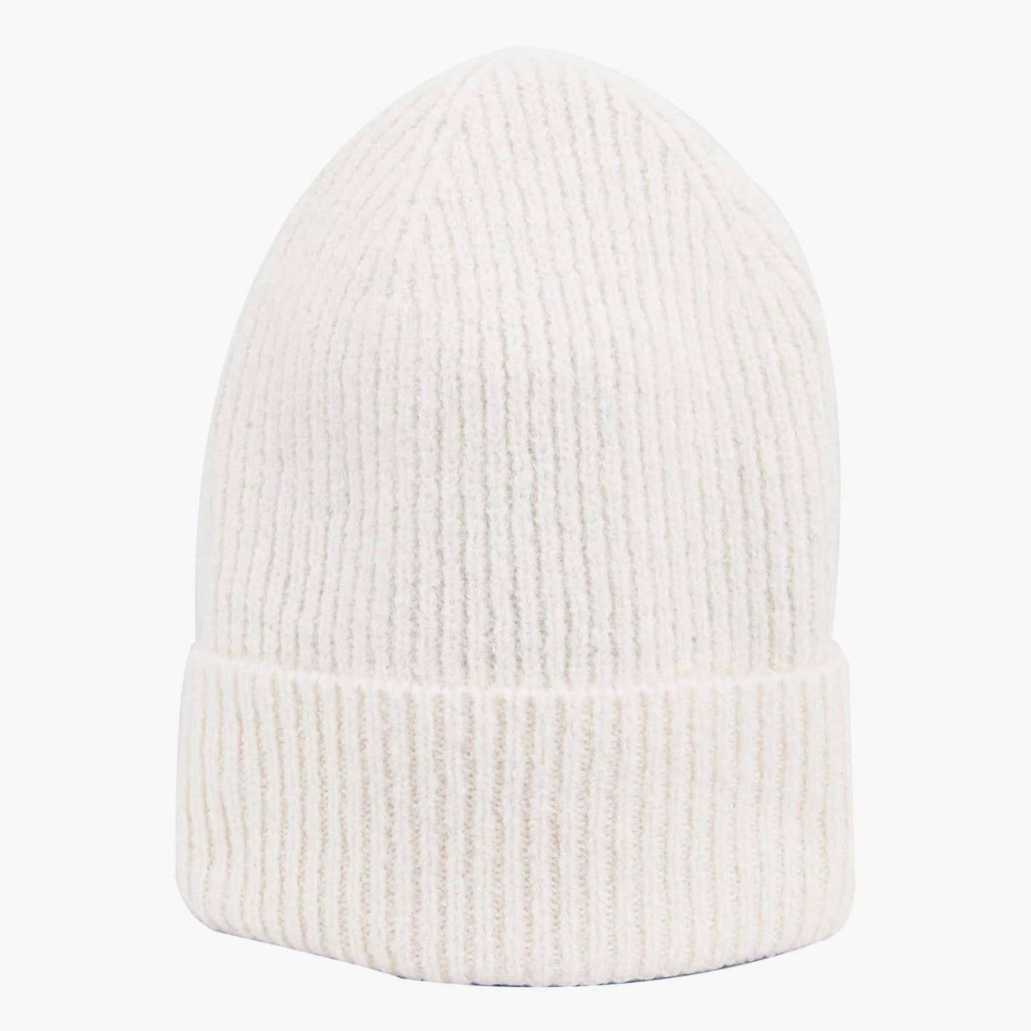 Kit Cream Wool Blend Beanie Hat
