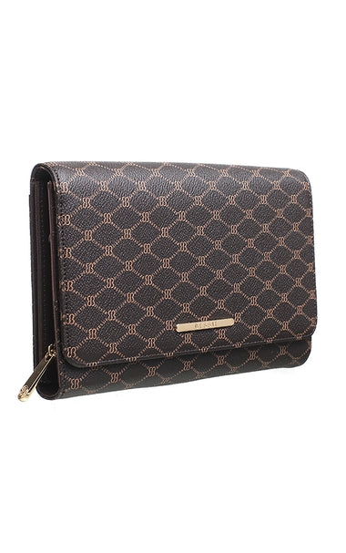 Bessie logo clutch/crossbody bag