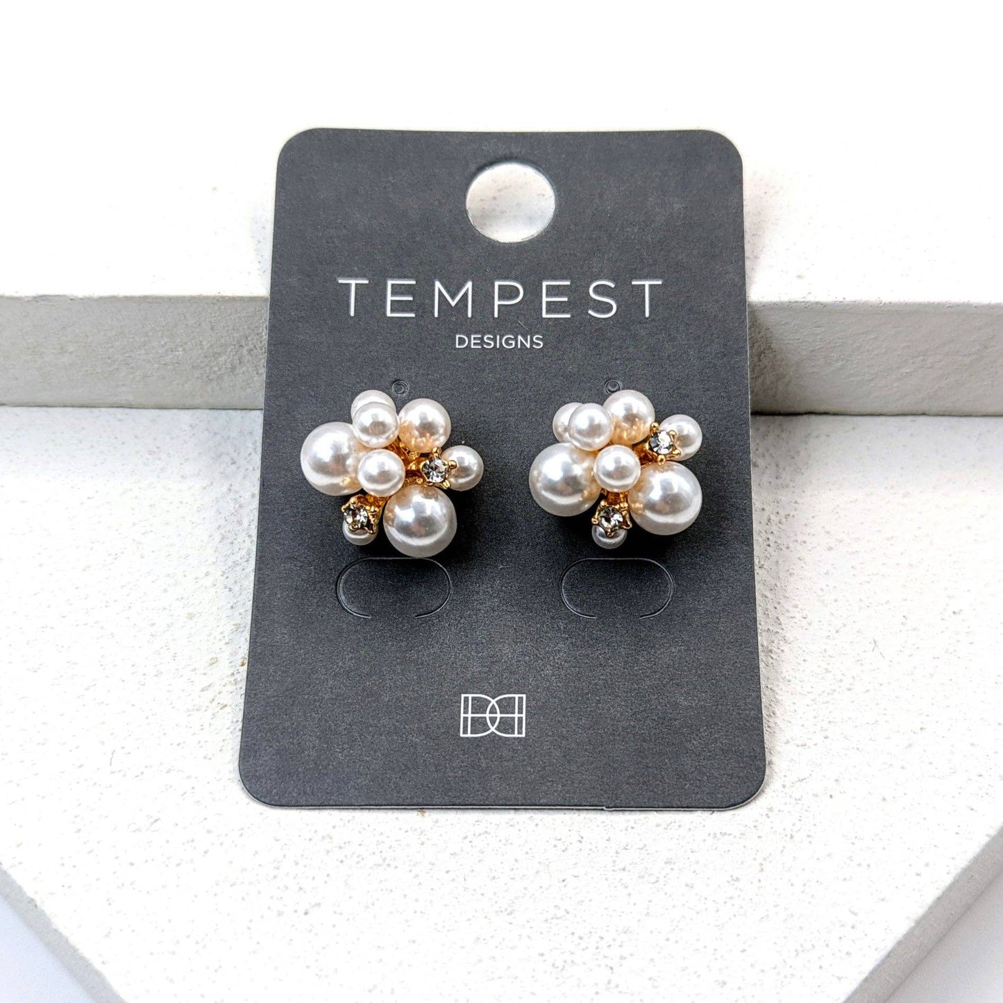 Perie Pearl encrusted earrings