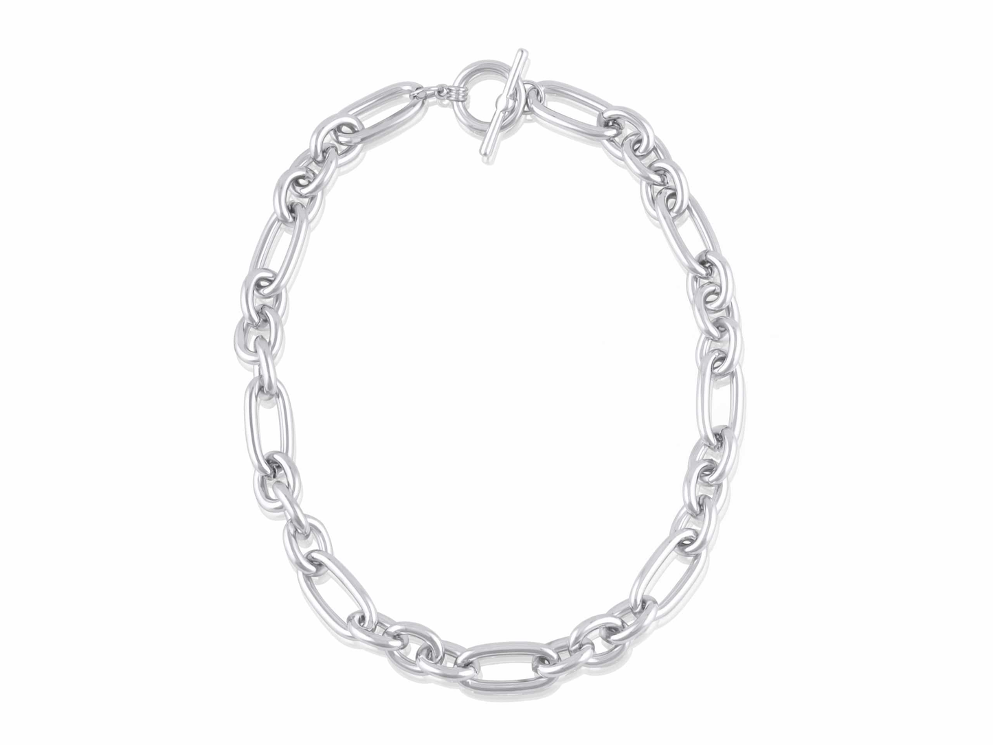 Maude Oval Links Tbar Statement Necklace
