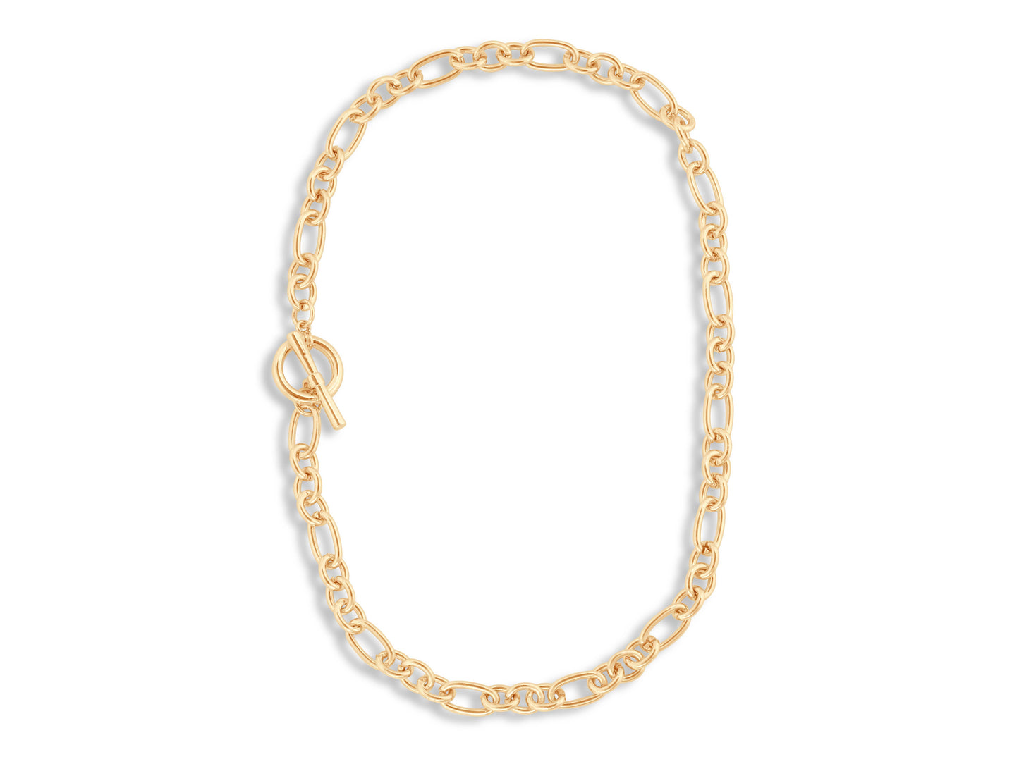 Maude Curb Chain T-bar Necklace