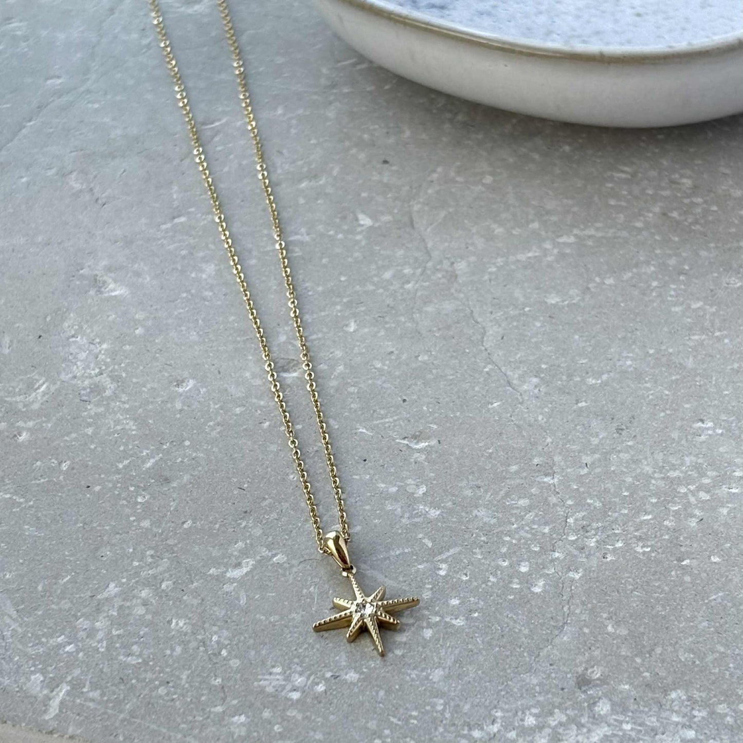 Star Pendant Necklace Tarnish Resistant
