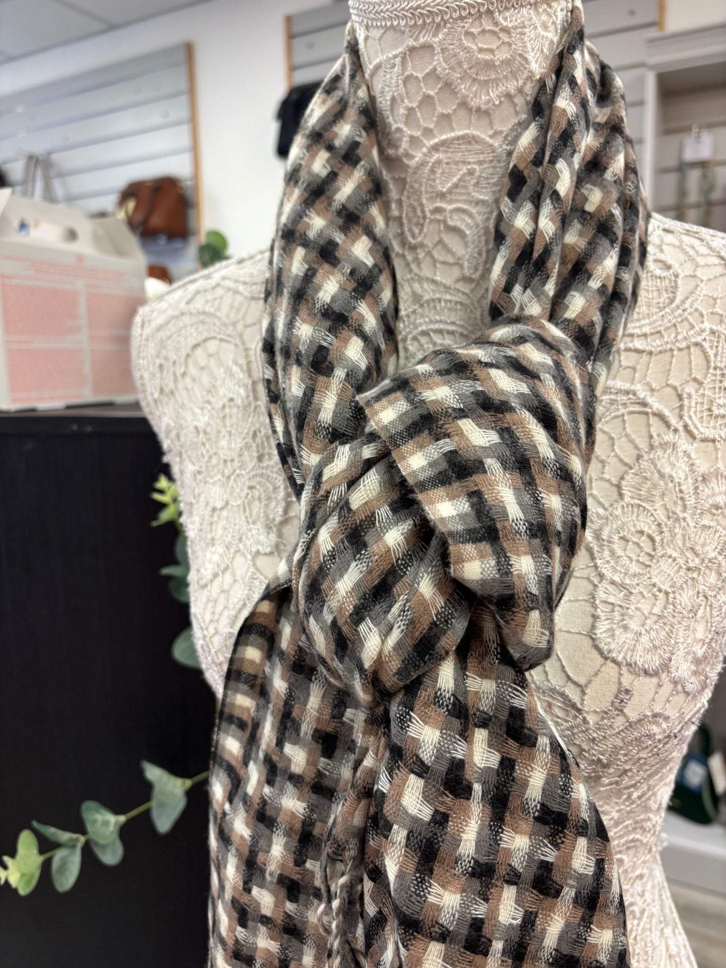 Lola small check scarf