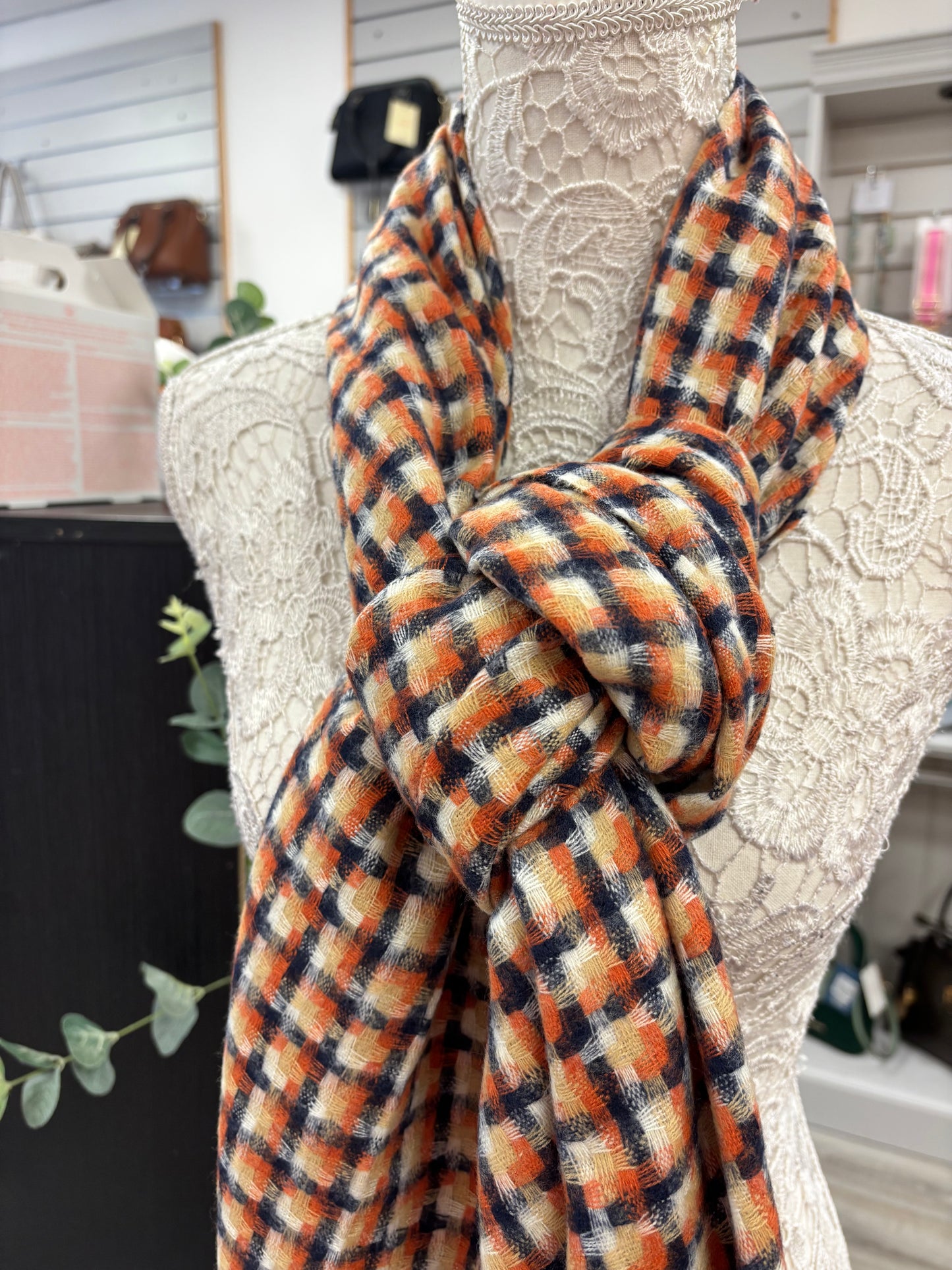 Lola small check scarf