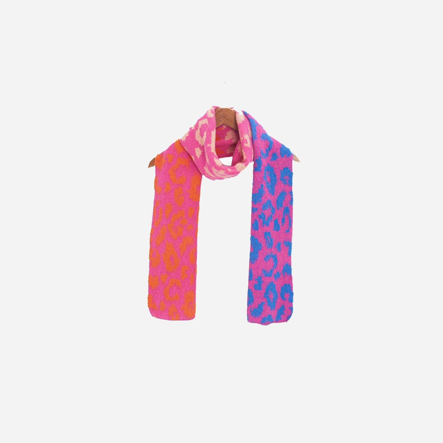 Kyra Pink Leopard Heavyweight Scarf