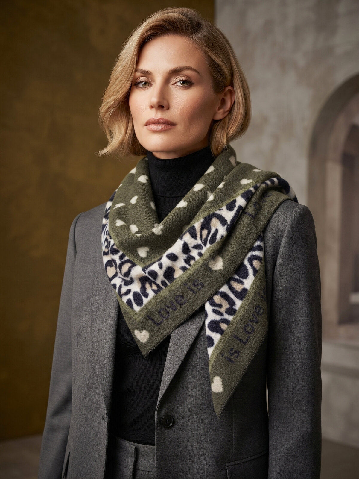 Letty "Love" oversized square scarf 💕