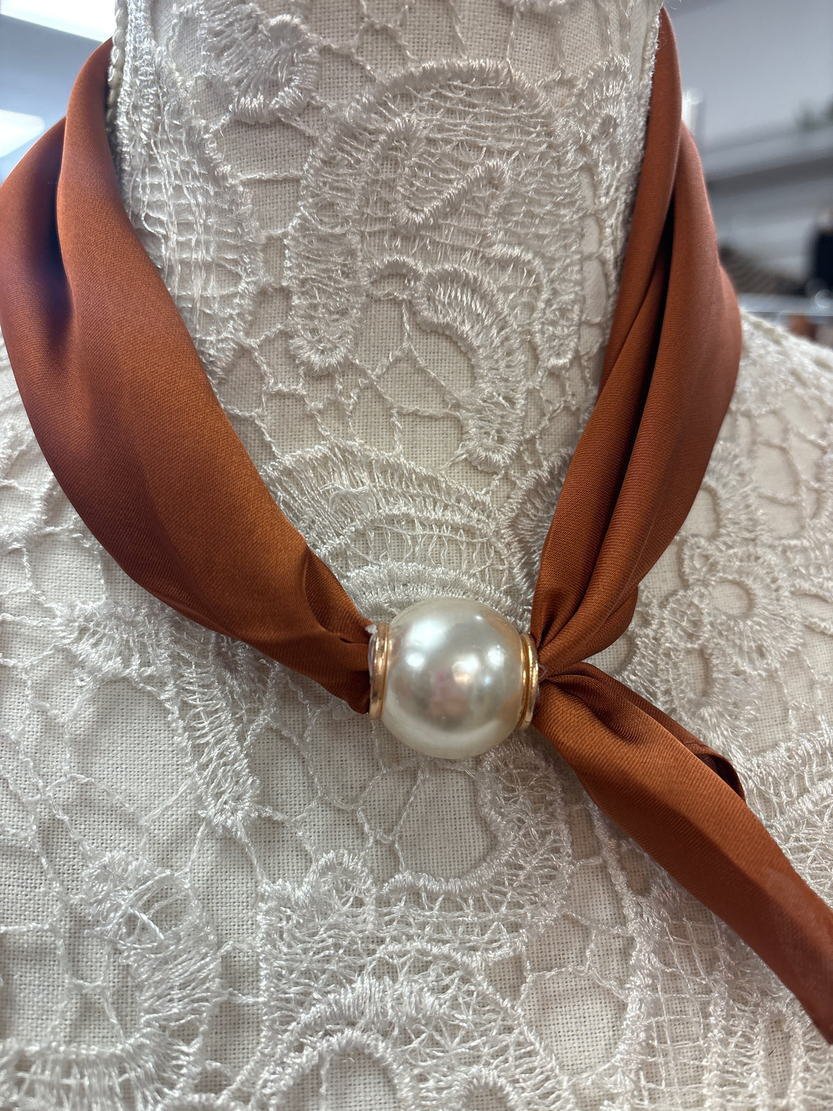 Bonnie rust pearl scarf