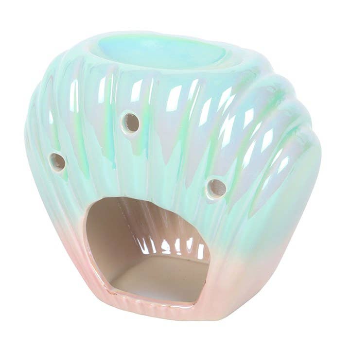 Iridescent Shell Coastal Oil Burner