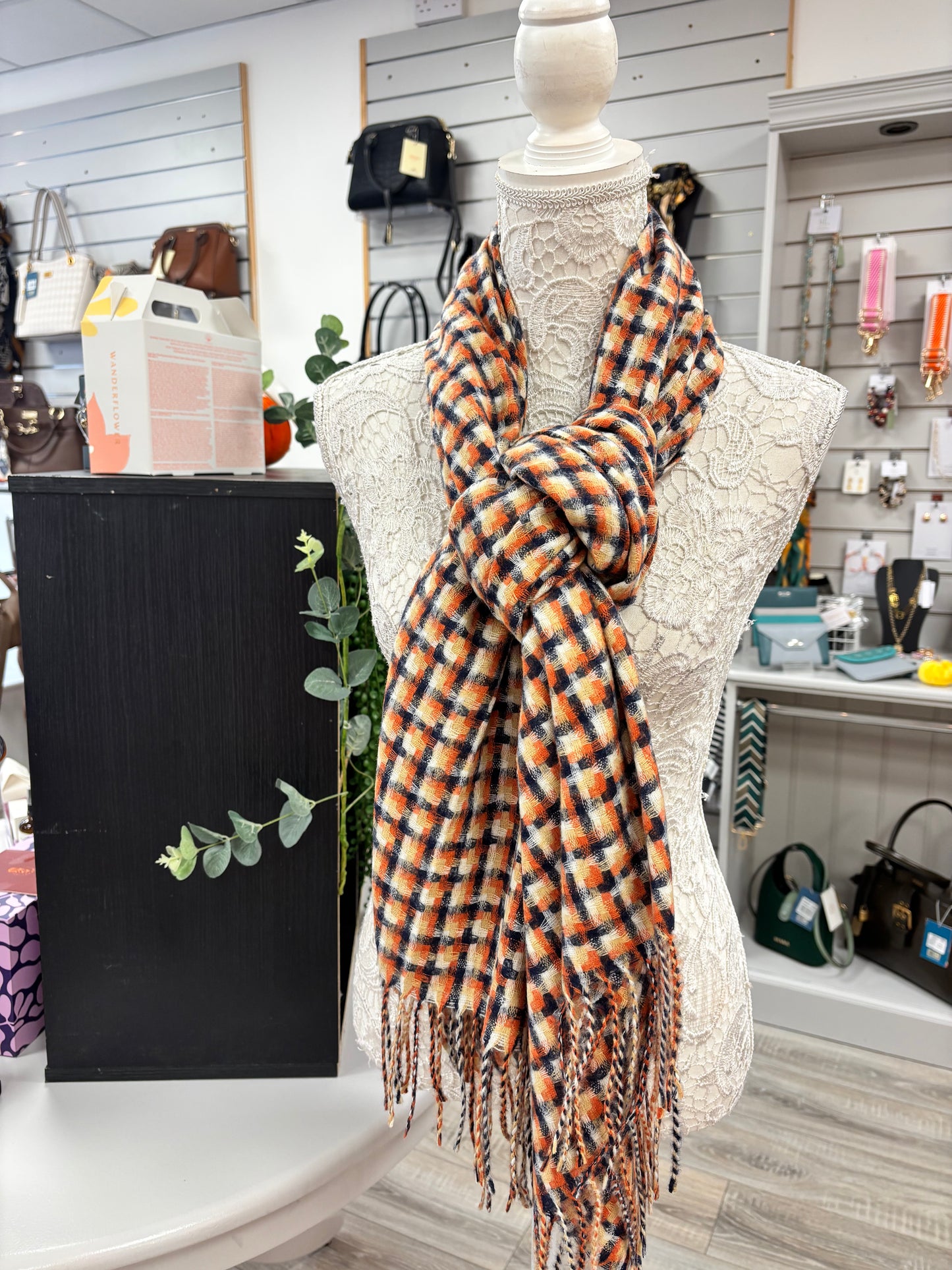 Lola small check scarf