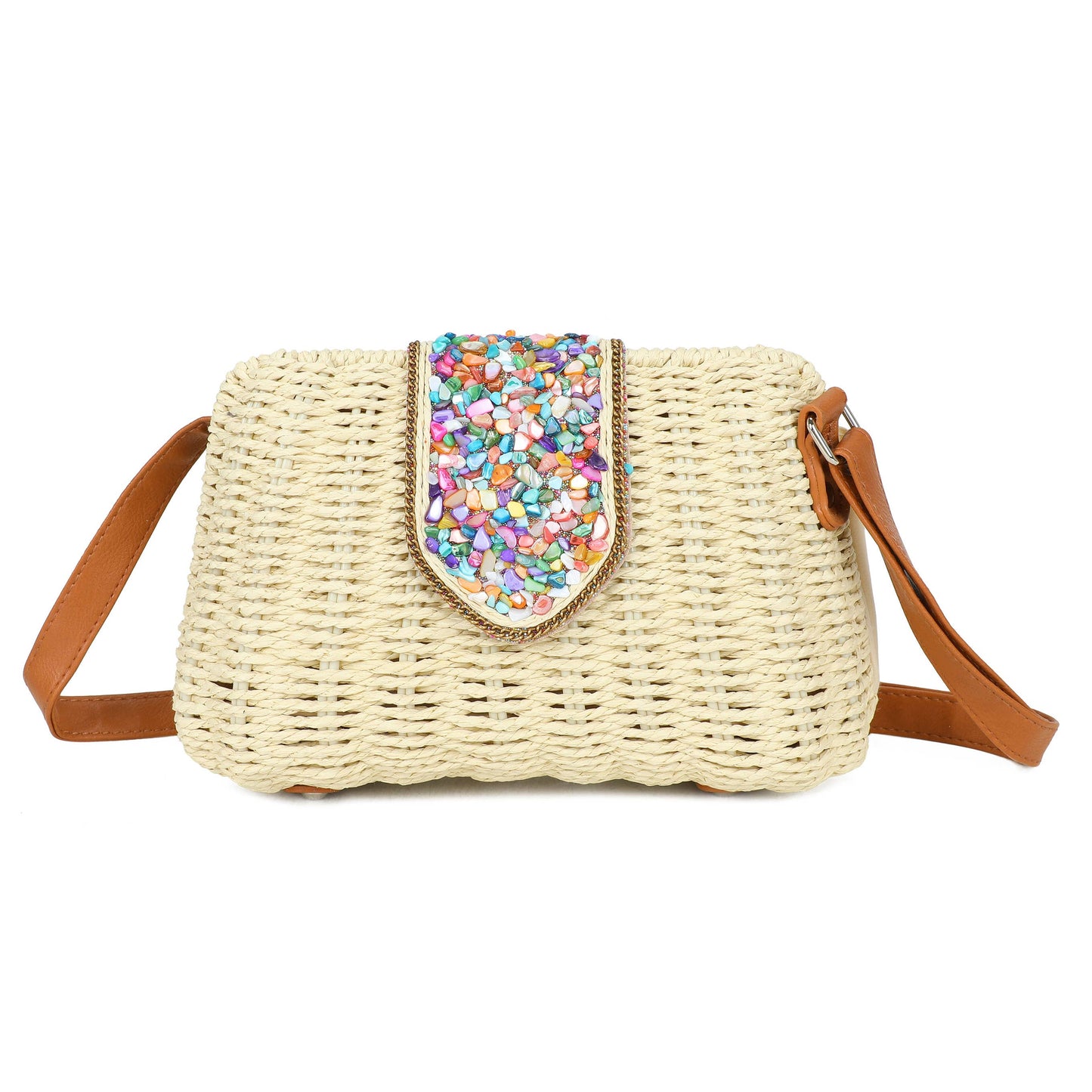 Shila Summer Boho Woven Crossbody Bag
