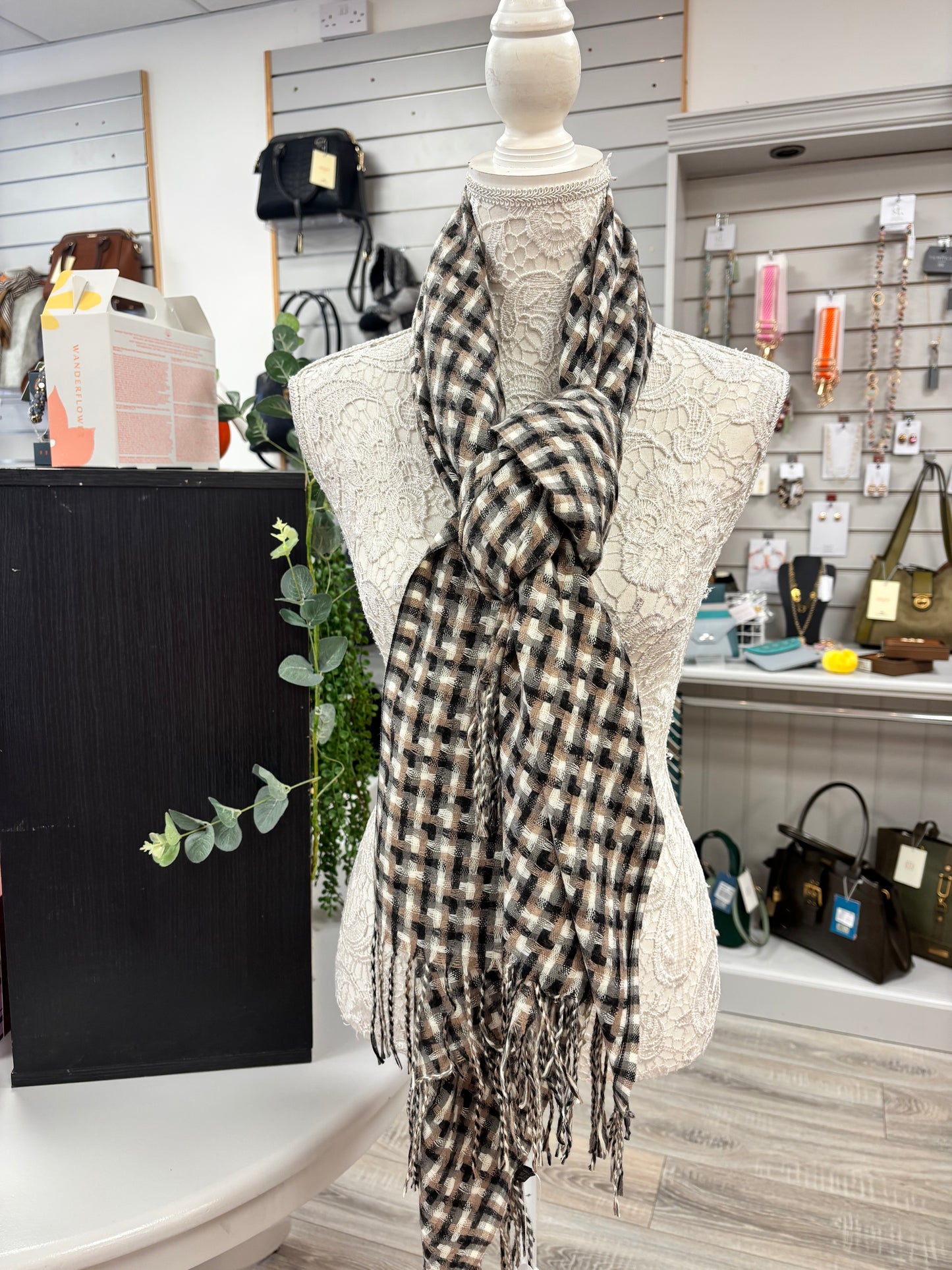 Lola small check scarf