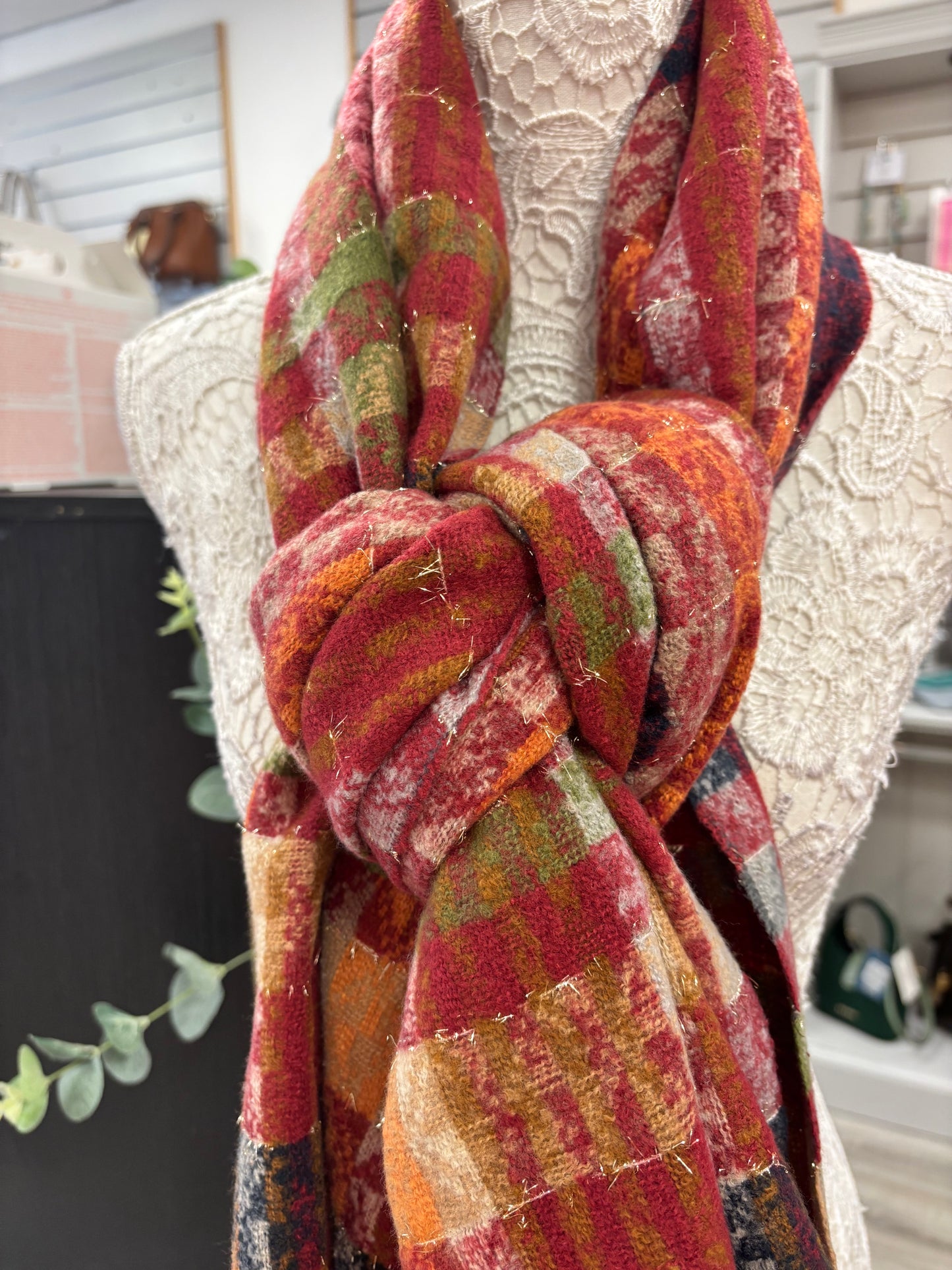 Winnie Checked Scarf