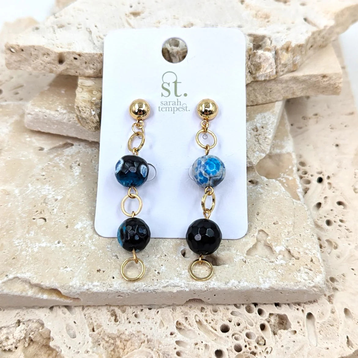 Bella long drop earrings