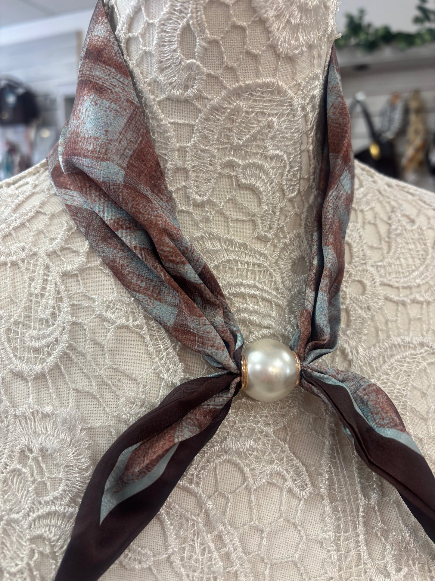 Olivia double tie scarf