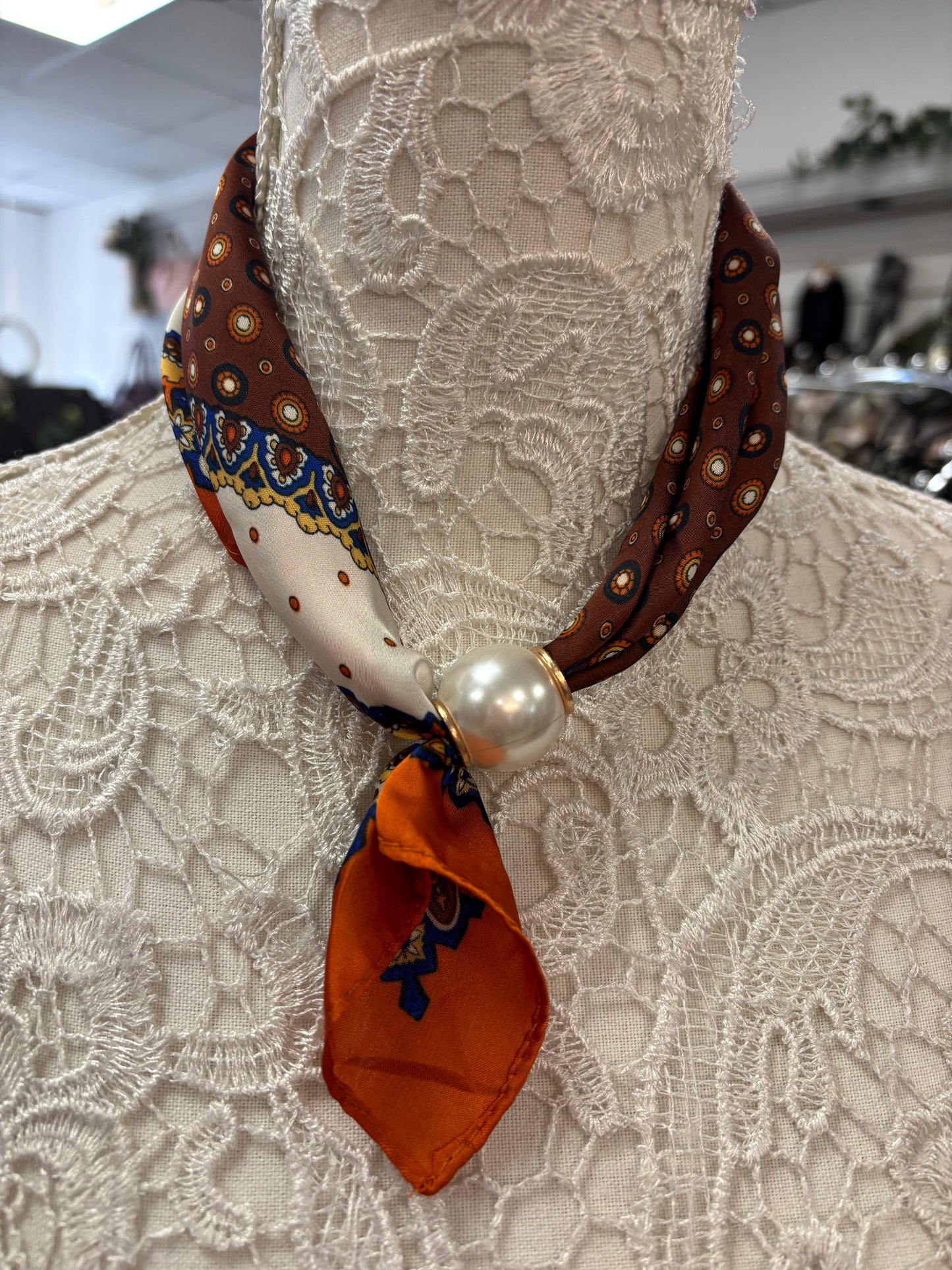Mena pearl scarf