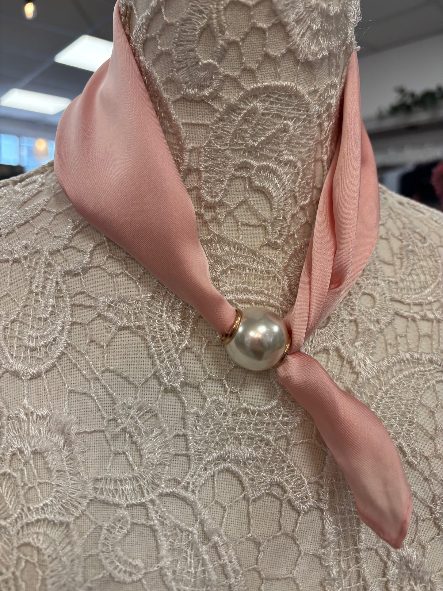 Leah blush pink scarf