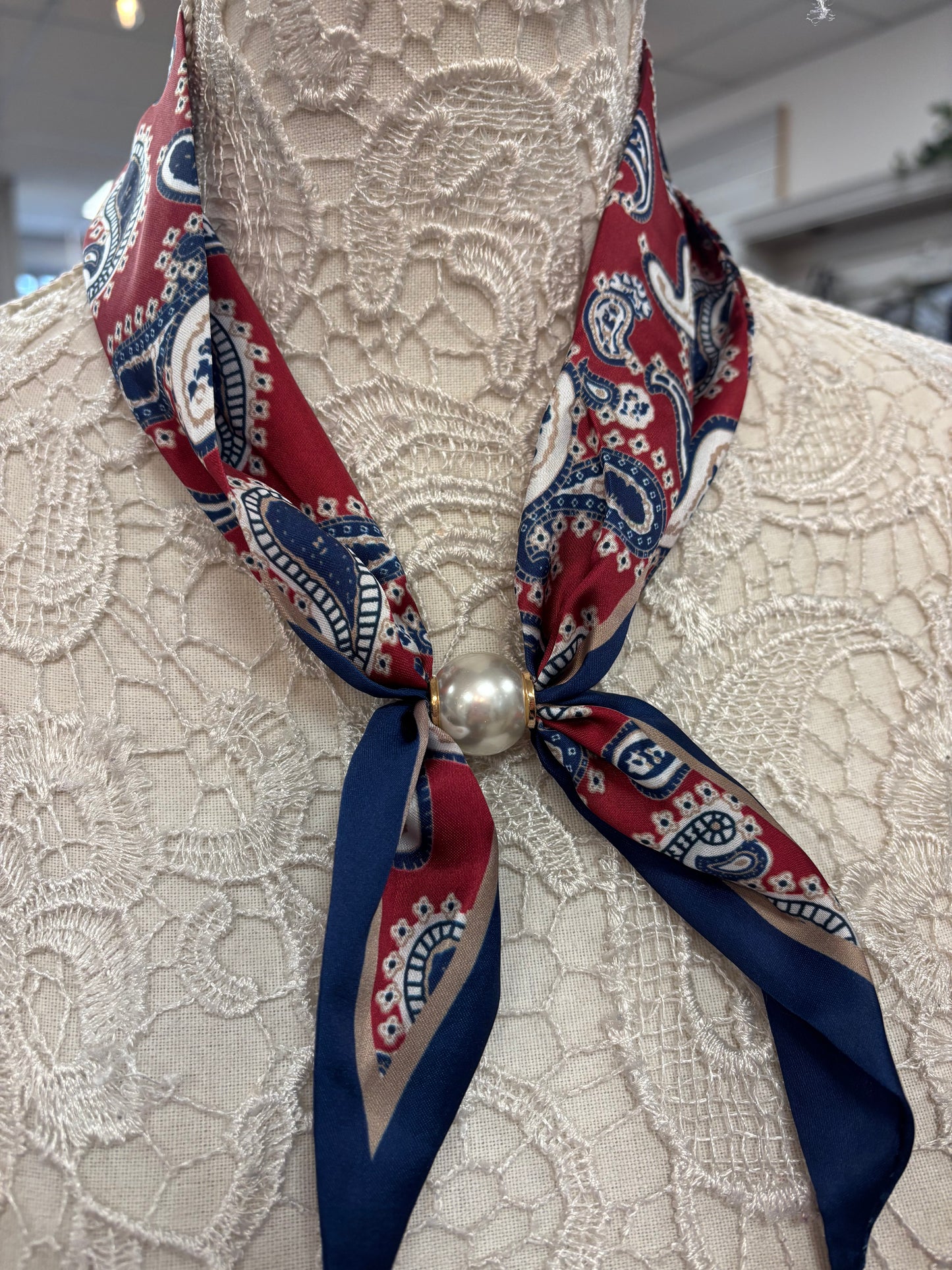 Olivia double tie scarf