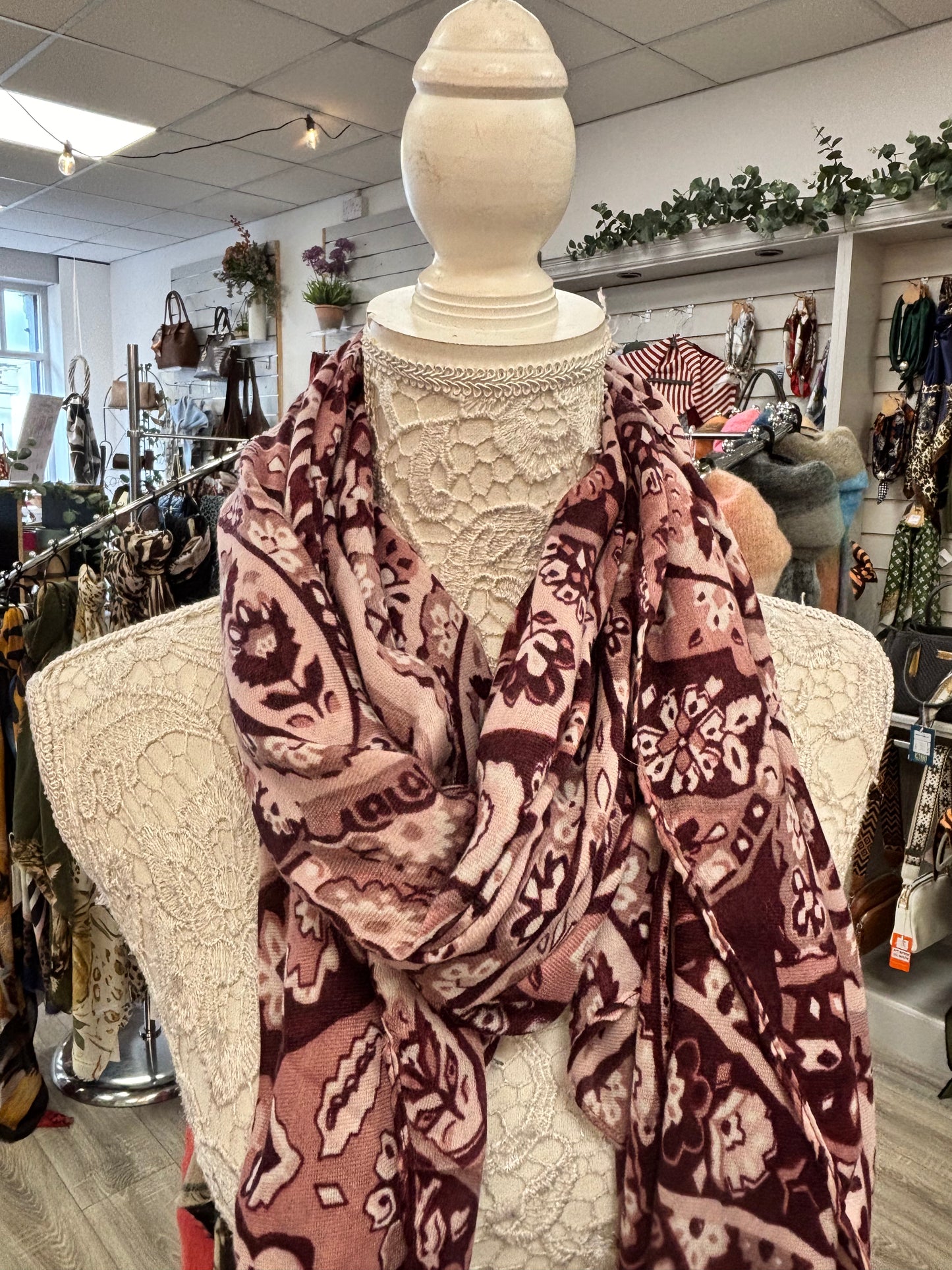 Prima Paisley print light weight scarf