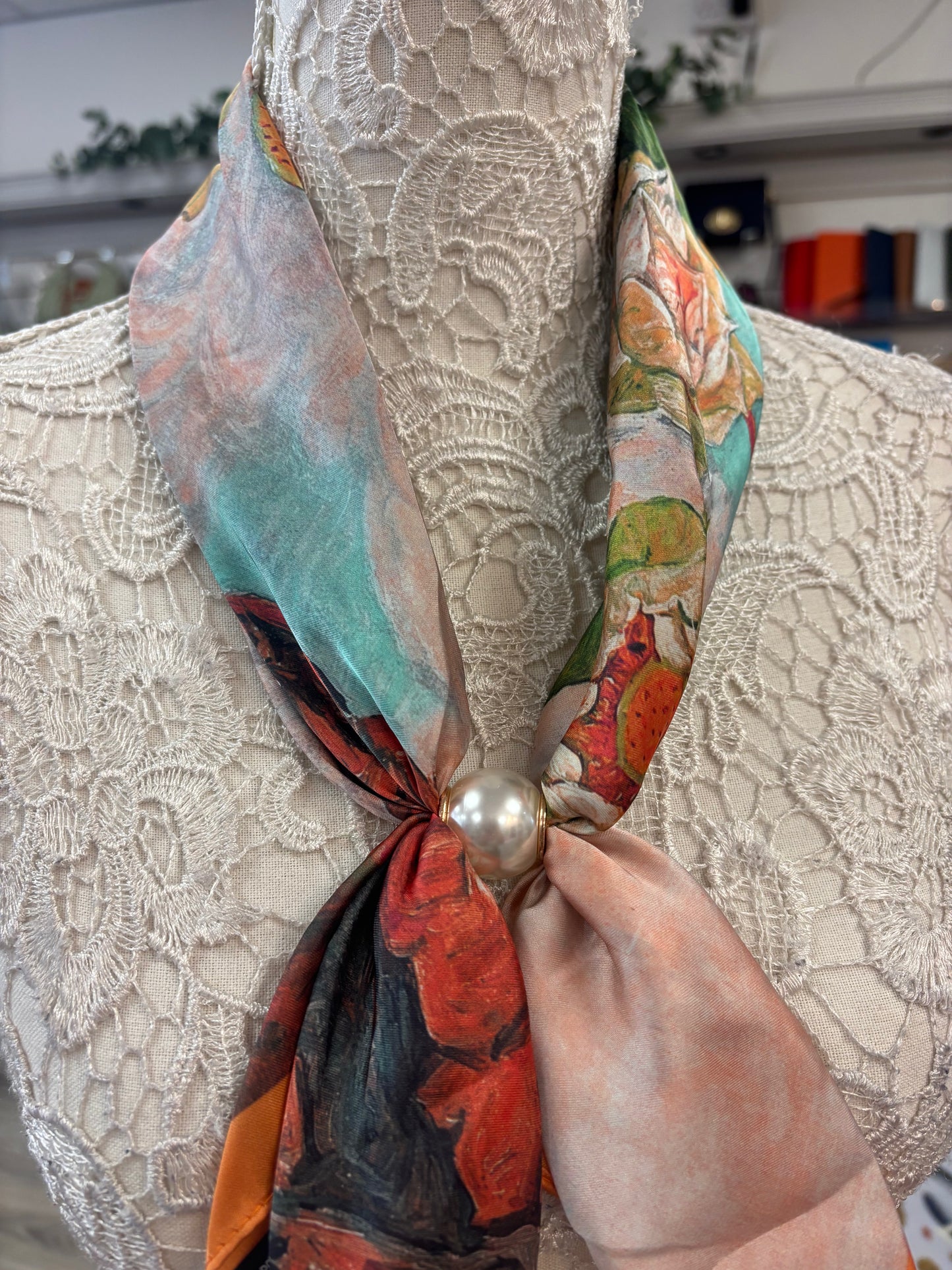 Maxine pearl scarf