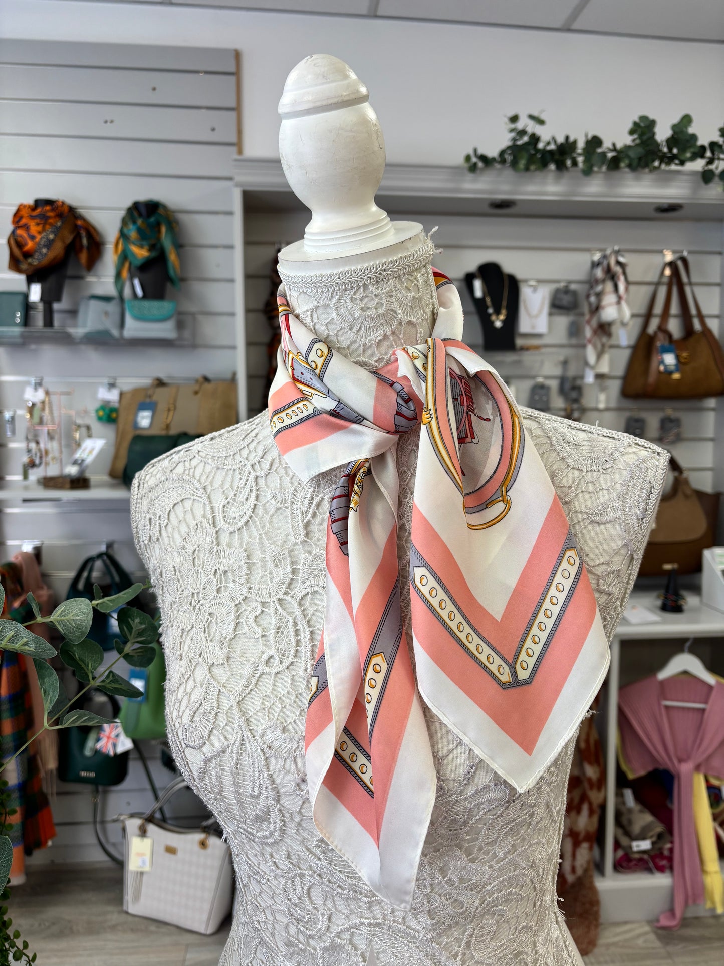 Kimmy belt print neck scarf