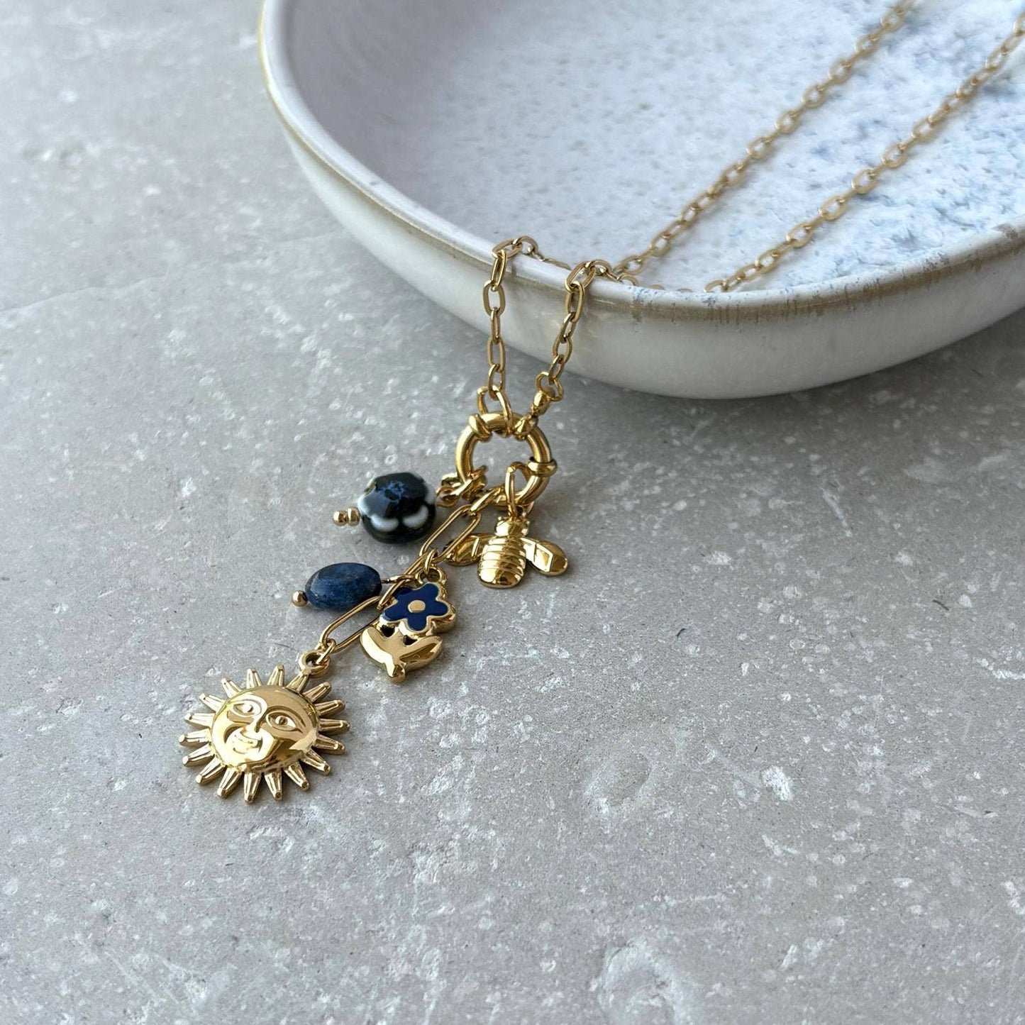 Sunshine Tarnish Resistant Summer Cascade Necklace