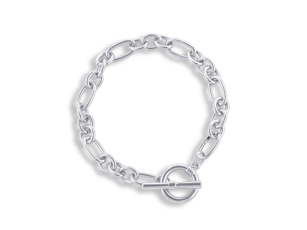Maude Curb Chain T-bar Bracelet