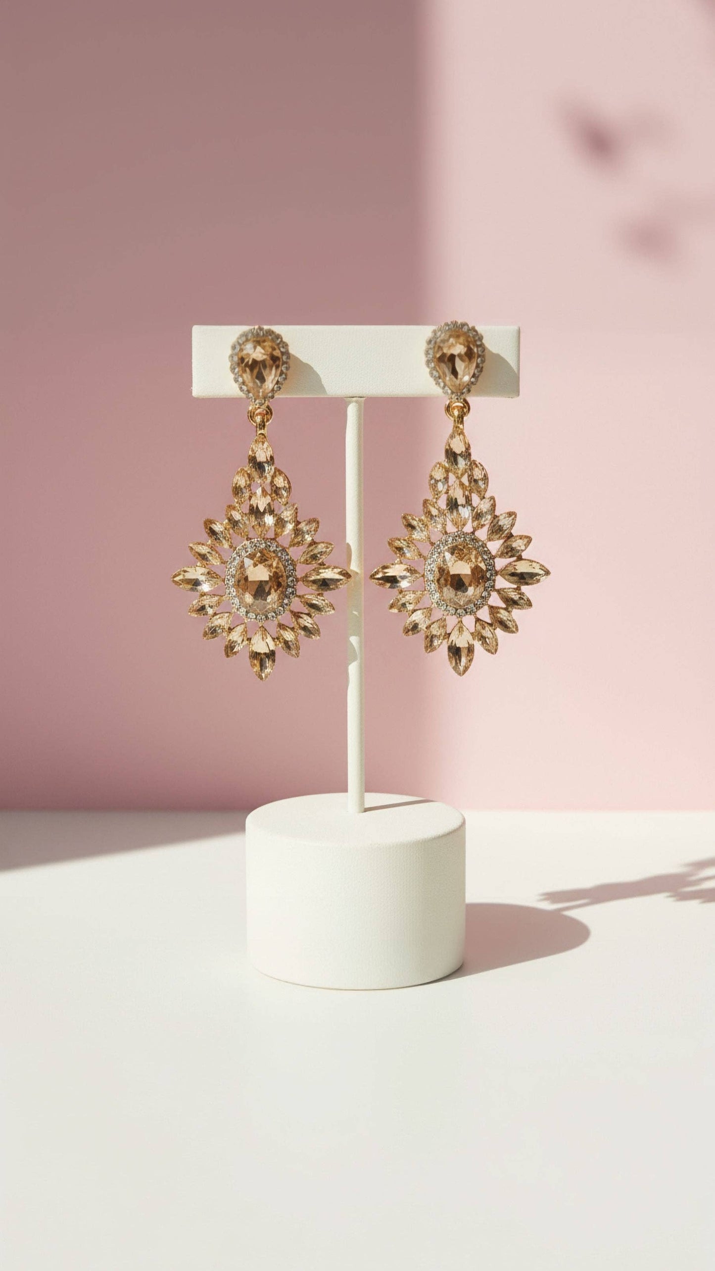 Layered Crystal Drop & Dangle Earrings