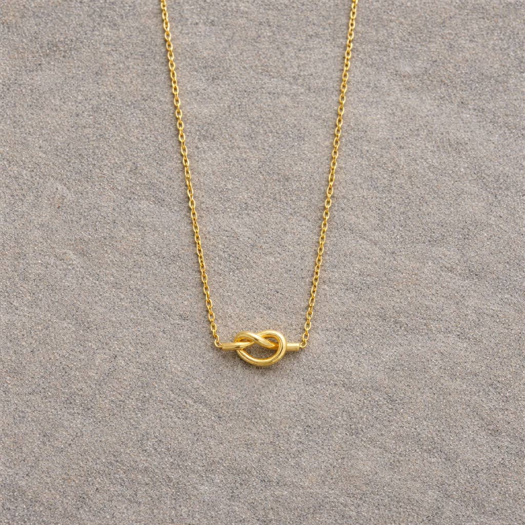 Knot Necklace Tarnish Resistant