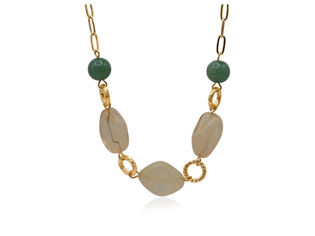 Uliana Resin Chain Necklace