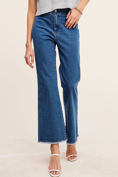 Molley Soft Washed Stretchy High Waisted Flare Pants