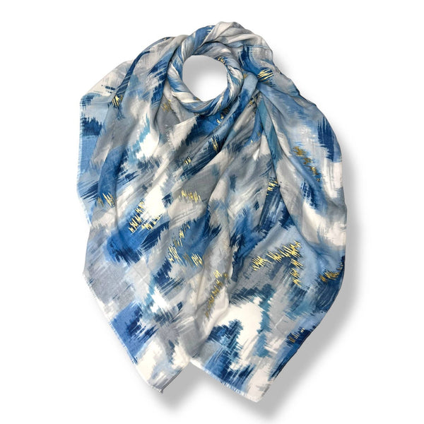 Ikat summer print scarf