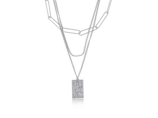 SELENA TWO ROW CHARM NECKLACE