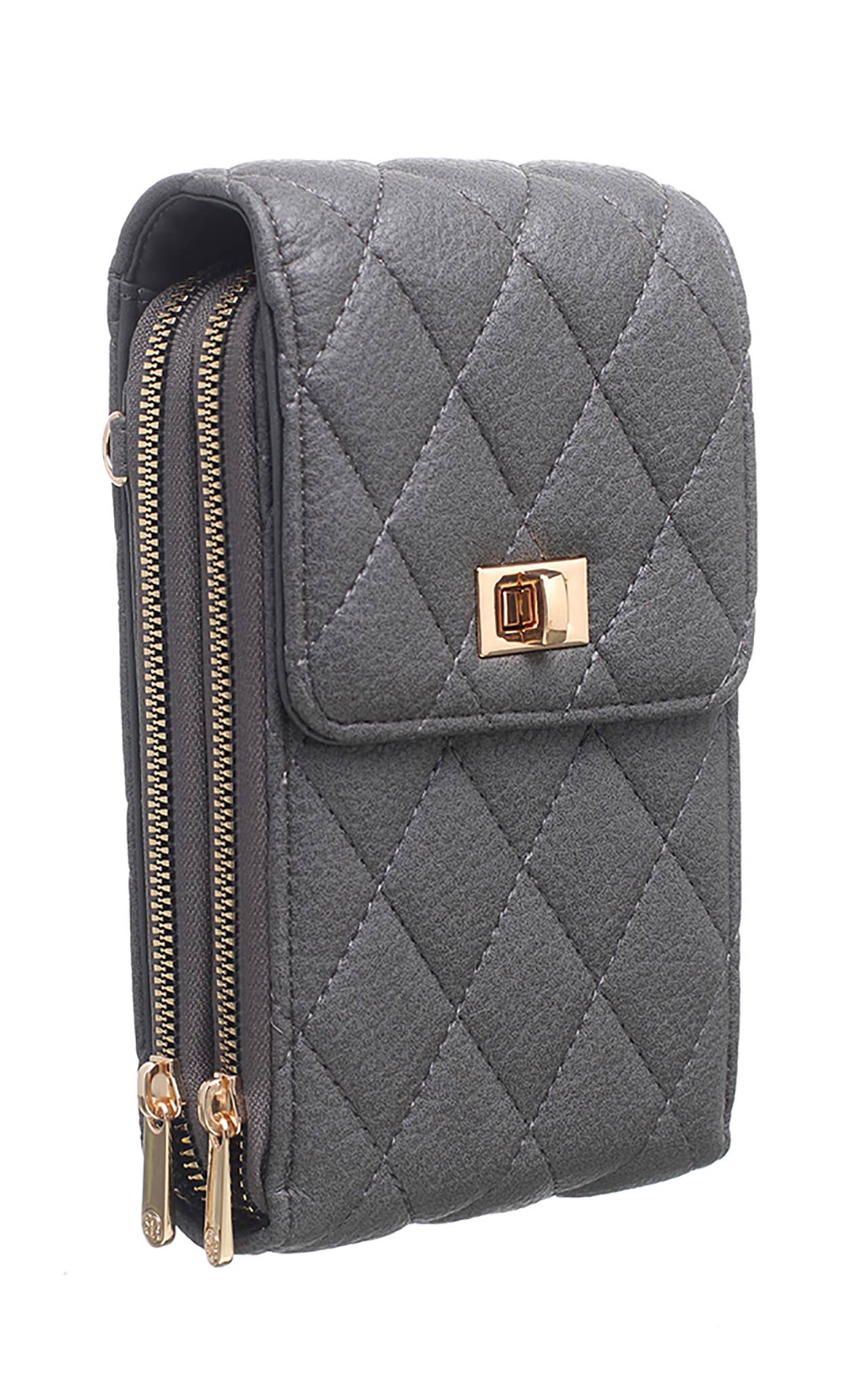 Shan Quilted Flap Top Phone Bag