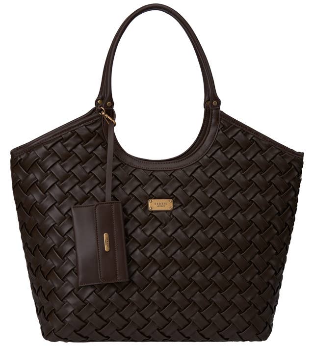 Olive OVERSIZED BASKET WEAVE TOTE