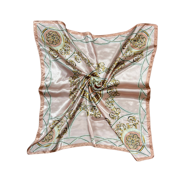 Lexi Lion Pattern Silk Touch Square Scarf