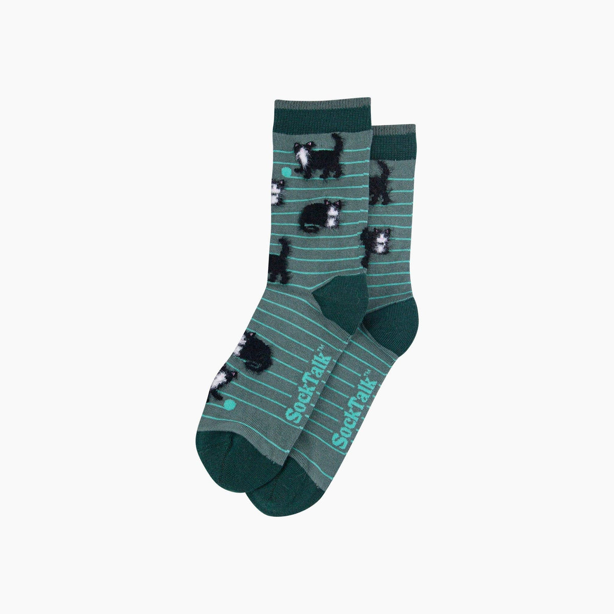 Green Cat Women's Fluffy Bamboo Socks