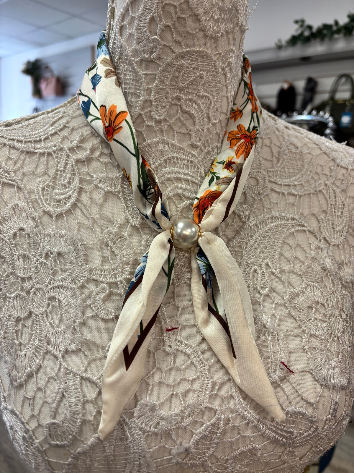 Ellis pearl scarf