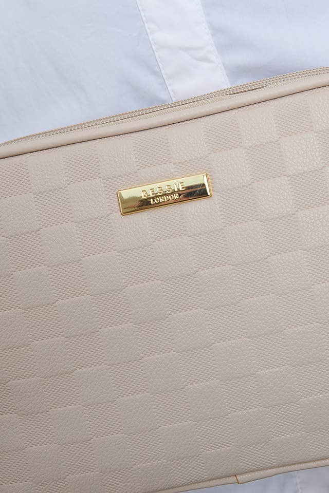CARLY CHECKERBOARD COIN PURSE CHARM CROSSBODY