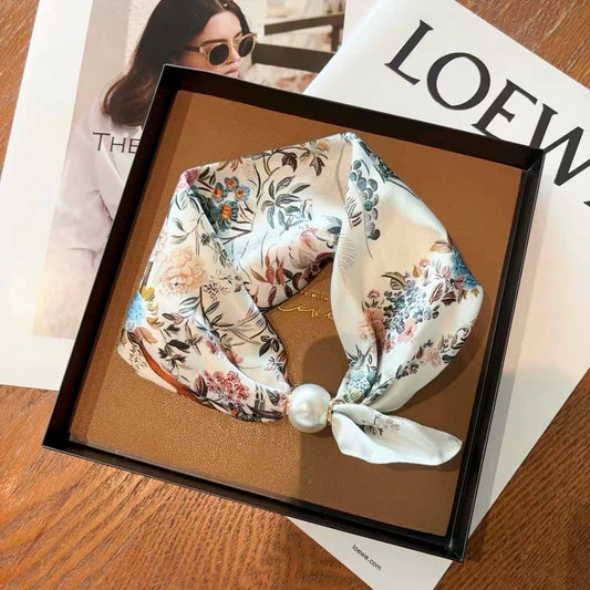 Lotus pearl scarf