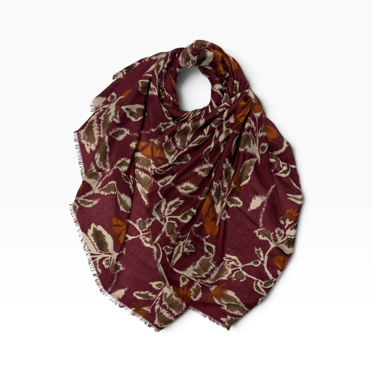 Botanical Print Scarf for Women