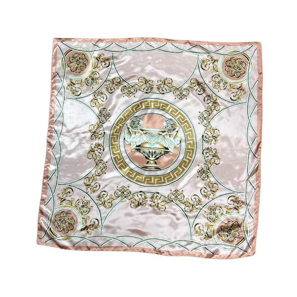 Lexi Lion Pattern Silk Touch Square Scarf