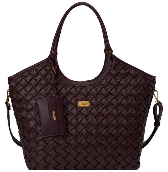 Olive OVERSIZED BASKET WEAVE TOTE