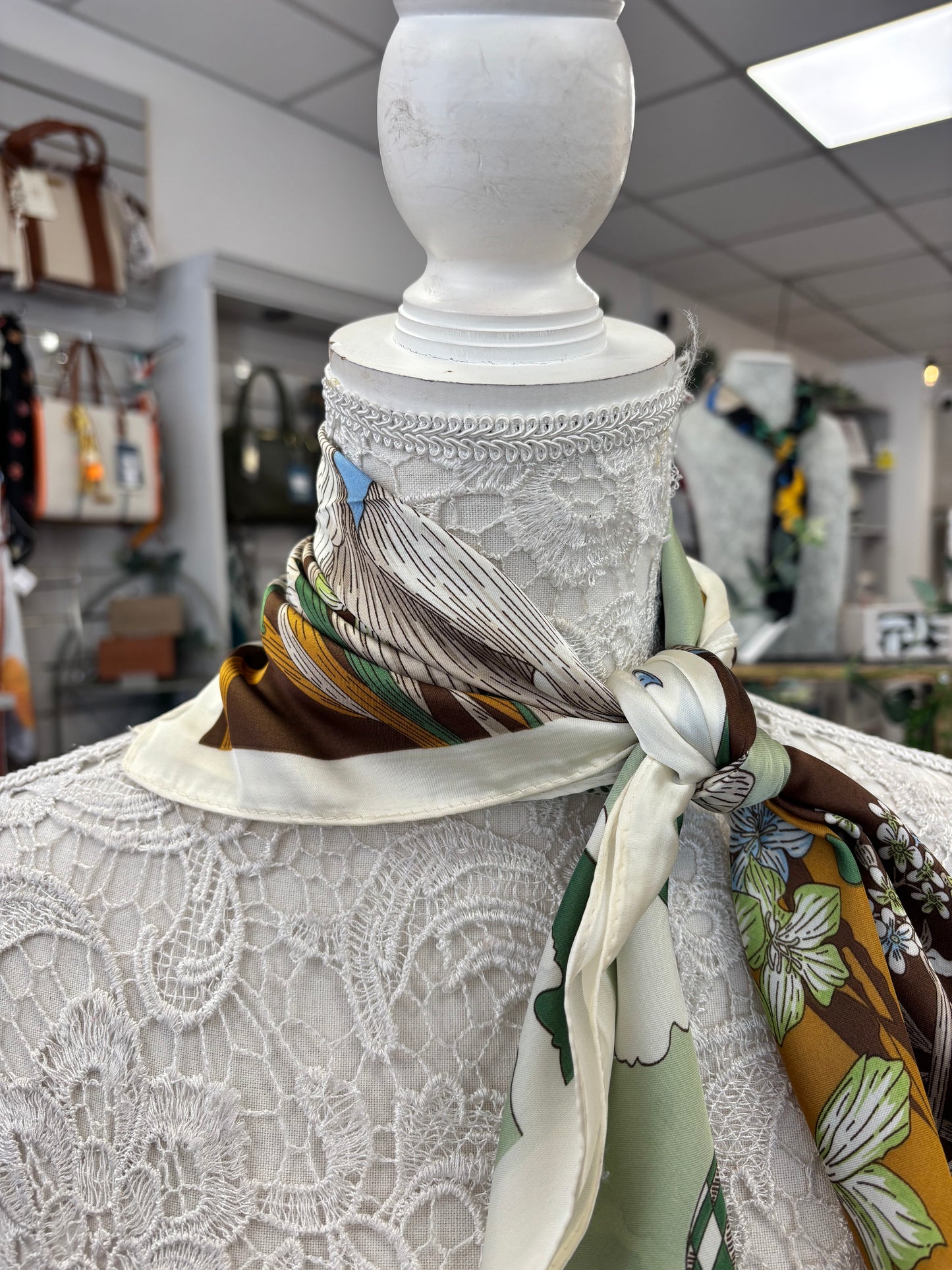 Mena oriental print neck scarf