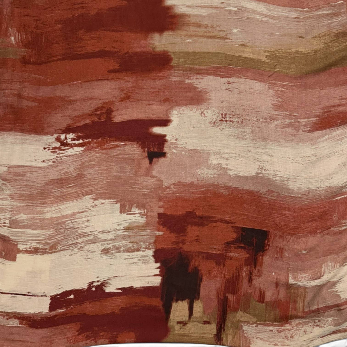 Abstract Brushstroke Print Scarf for Women
