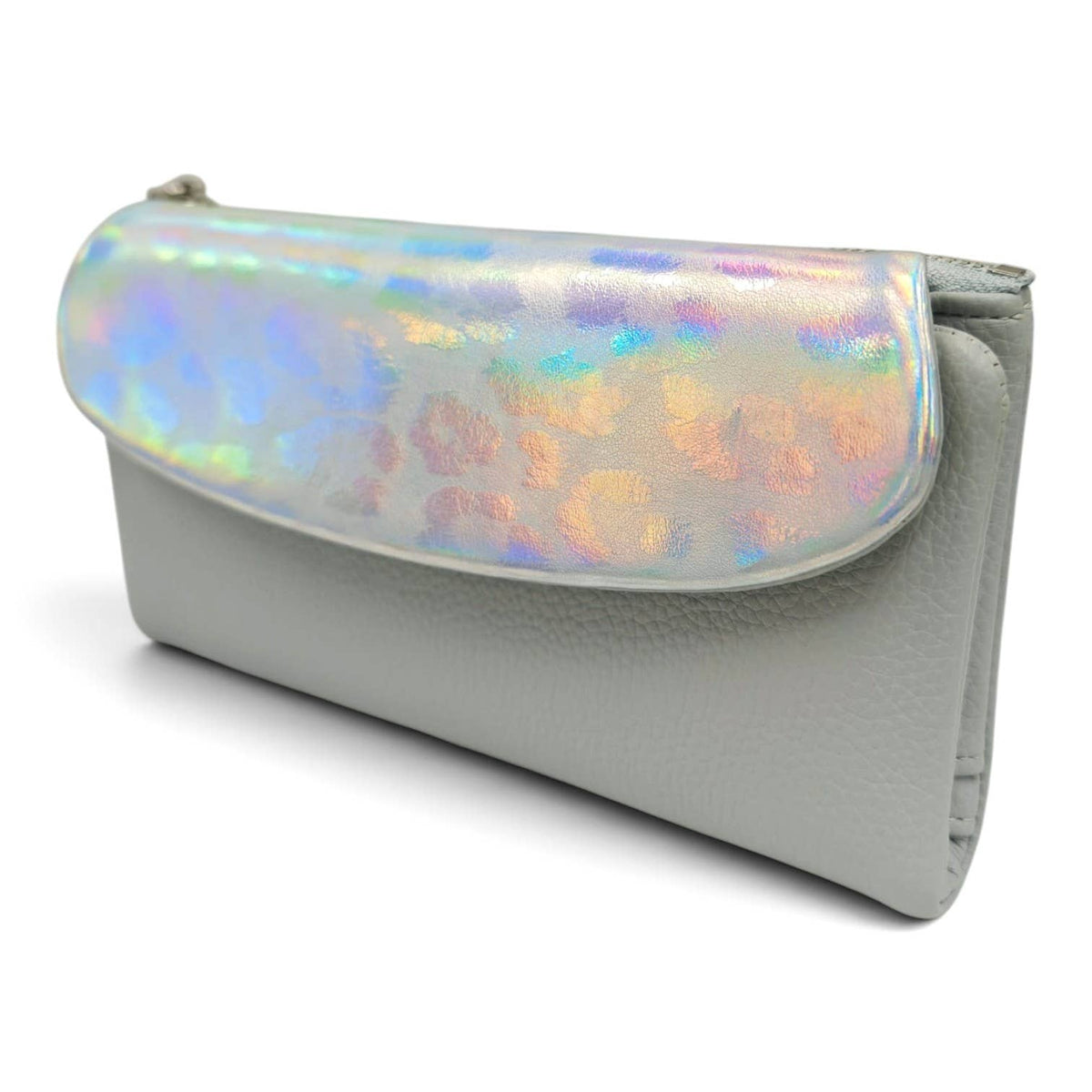 Nora Soft Pu Metallic Leopard Print Long Purse Gift Box