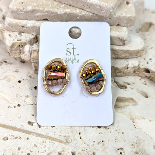 Joanie cluster stud earrings