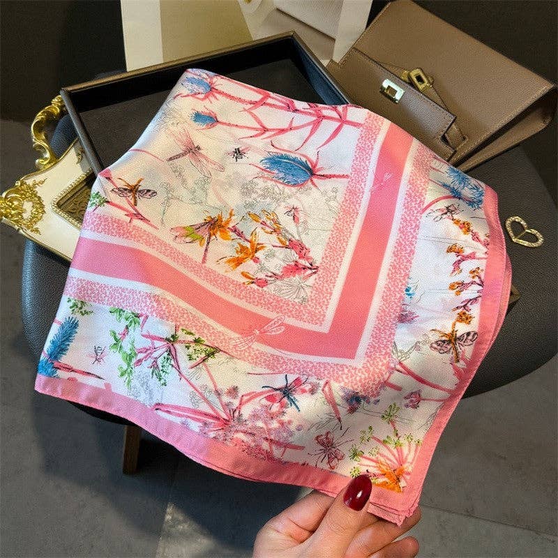 Fee Fashion Print Square Scarf