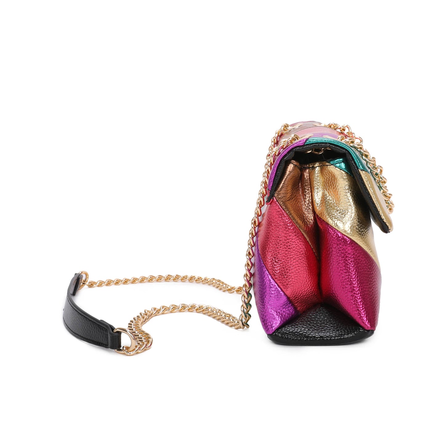 Maddox Metallic Stripes Bag