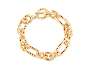 Maude Oval Links Tbar Statement Bracelet